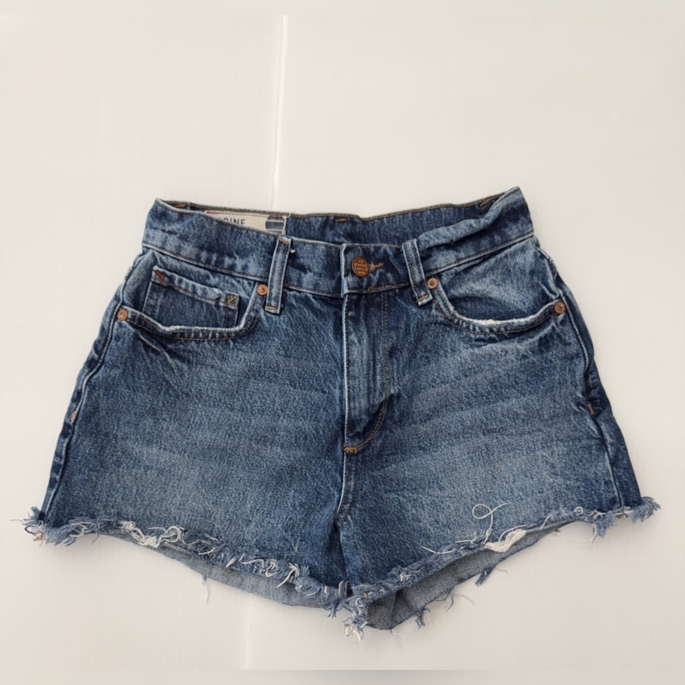 Marine Layer Sasha Dark Blue Denim Jean Shorts 26